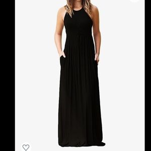 Racerback Maxi Dresses with Pockets